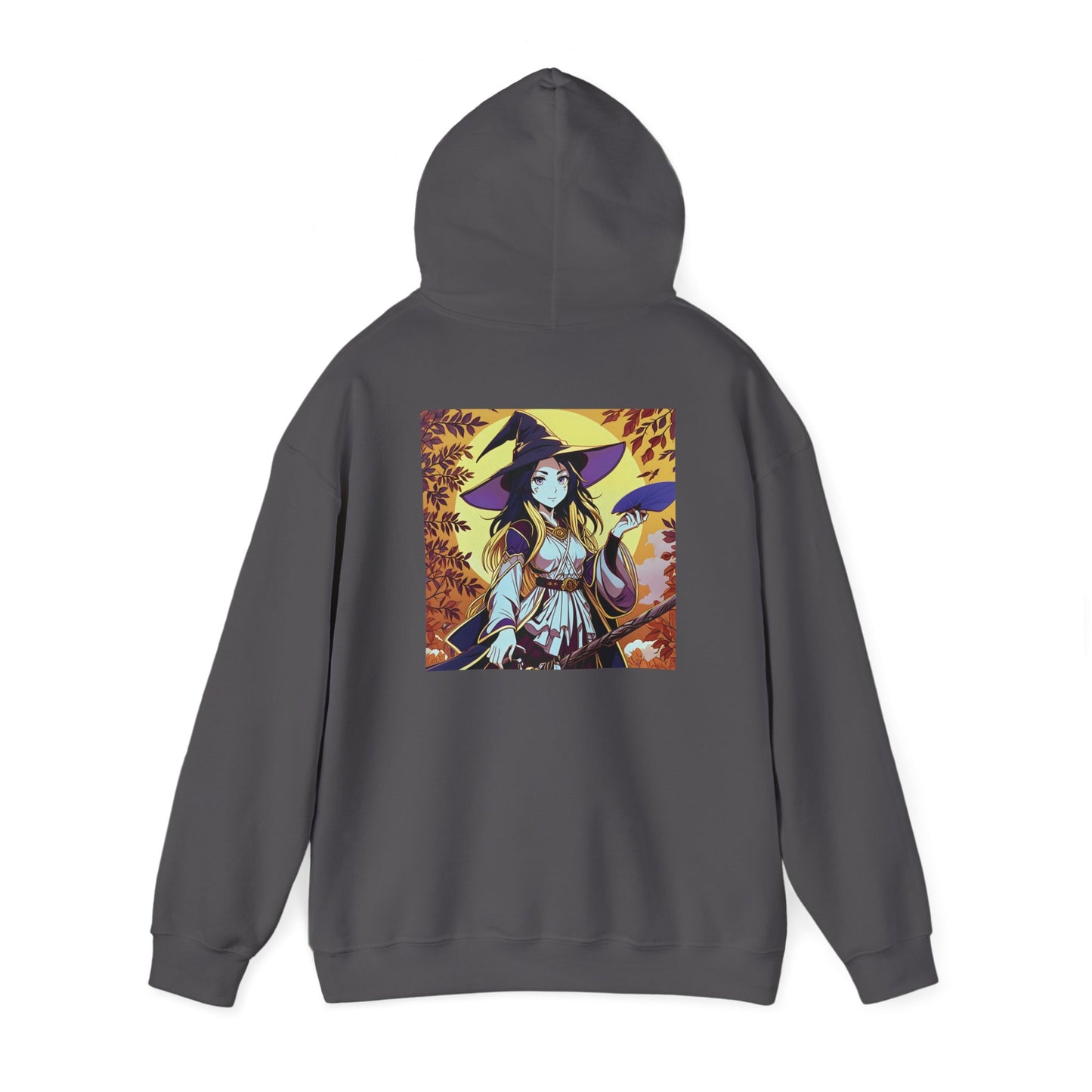 Anime Hoodie Witch Halloween Unisex Heavy Blend™ Hooded Sweatshirt Gildan 18500