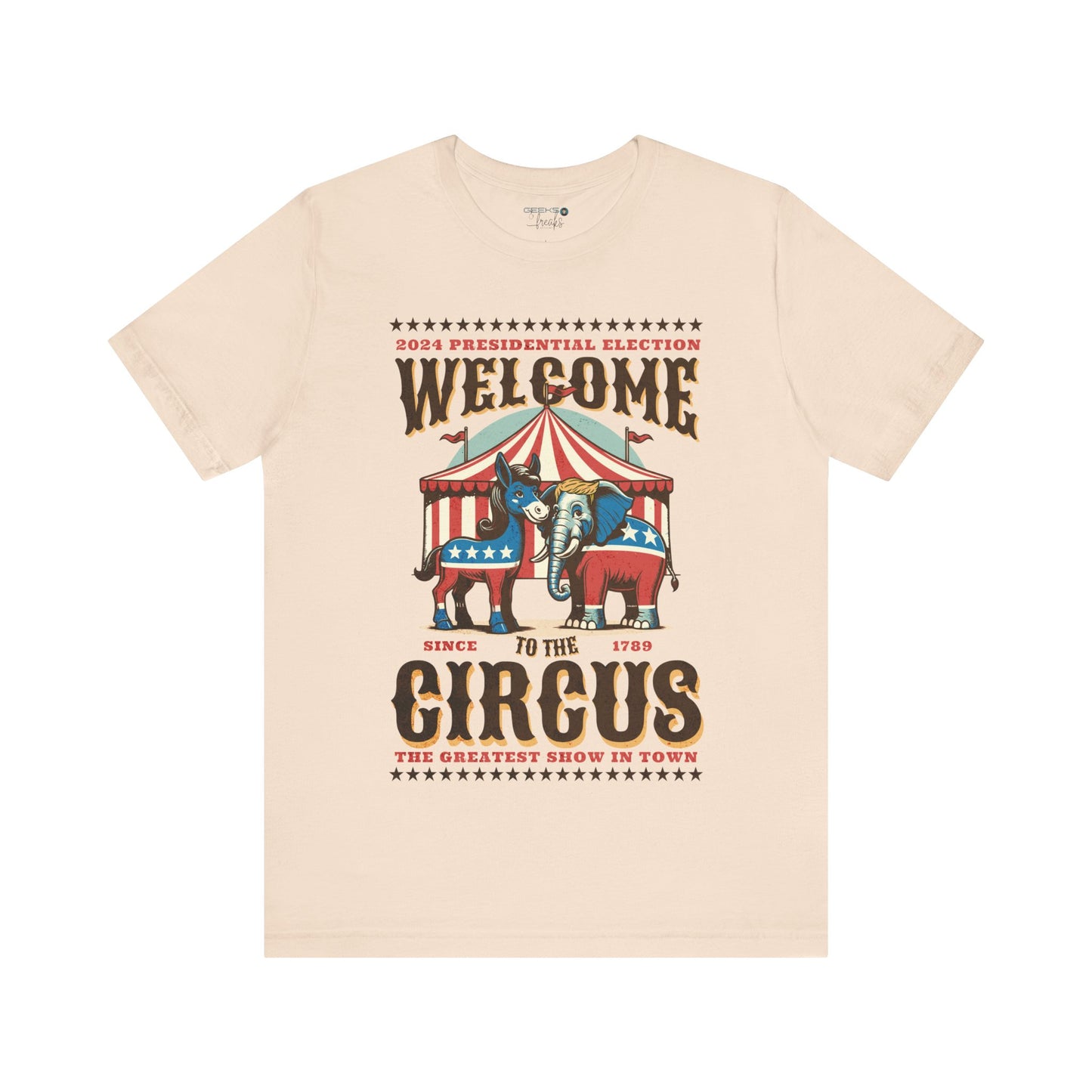 Political Election Circus 2024 - Bella Canvas 3001 Crewneck t-shirt