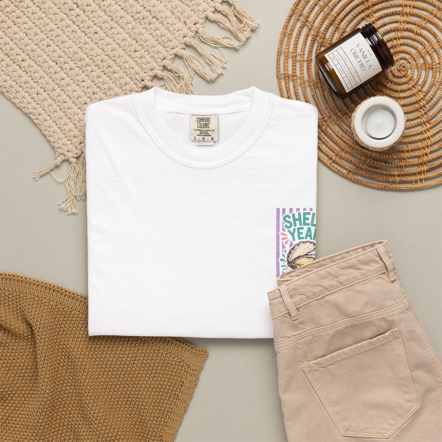 Shell Yeah Oyster Shirt | Comfort Colors 1717 | Funny Cajun Seafood Tee | Cajun Deb Collection