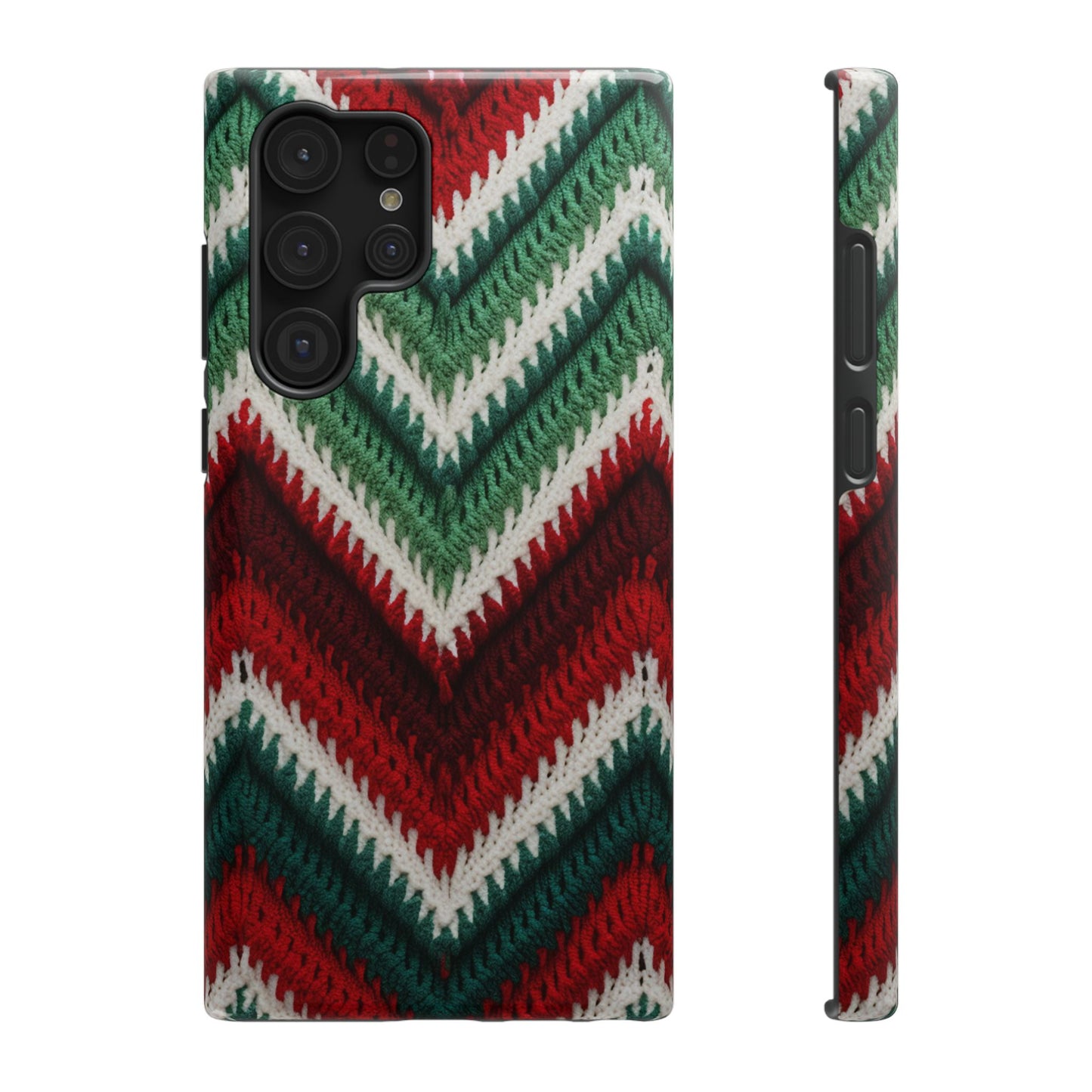 Vintage Christmas Crocheted Afghan Phone Case - Christmas Phone Case Impact-Resistant Case