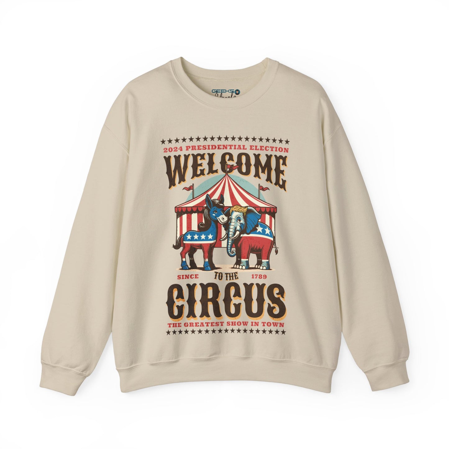 Political Election Circus 2024 - Gildan 18000 Unisex Crewneck sweatshirt