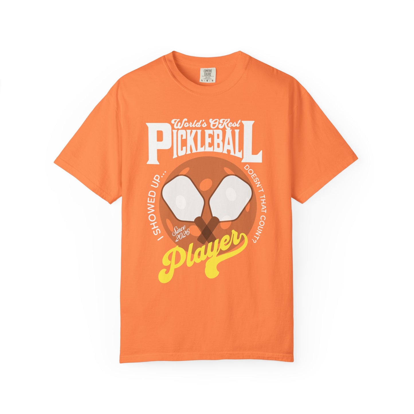 World's OKest Pickleball Player T-Shirt - Unisex Tee COMFORT COLORS funny pickleball shirt
