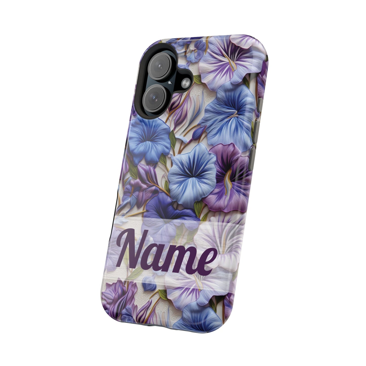 September Birth Flower Phone Case • Morning Glory iPhone Cover • Purple MagSafe Gift
