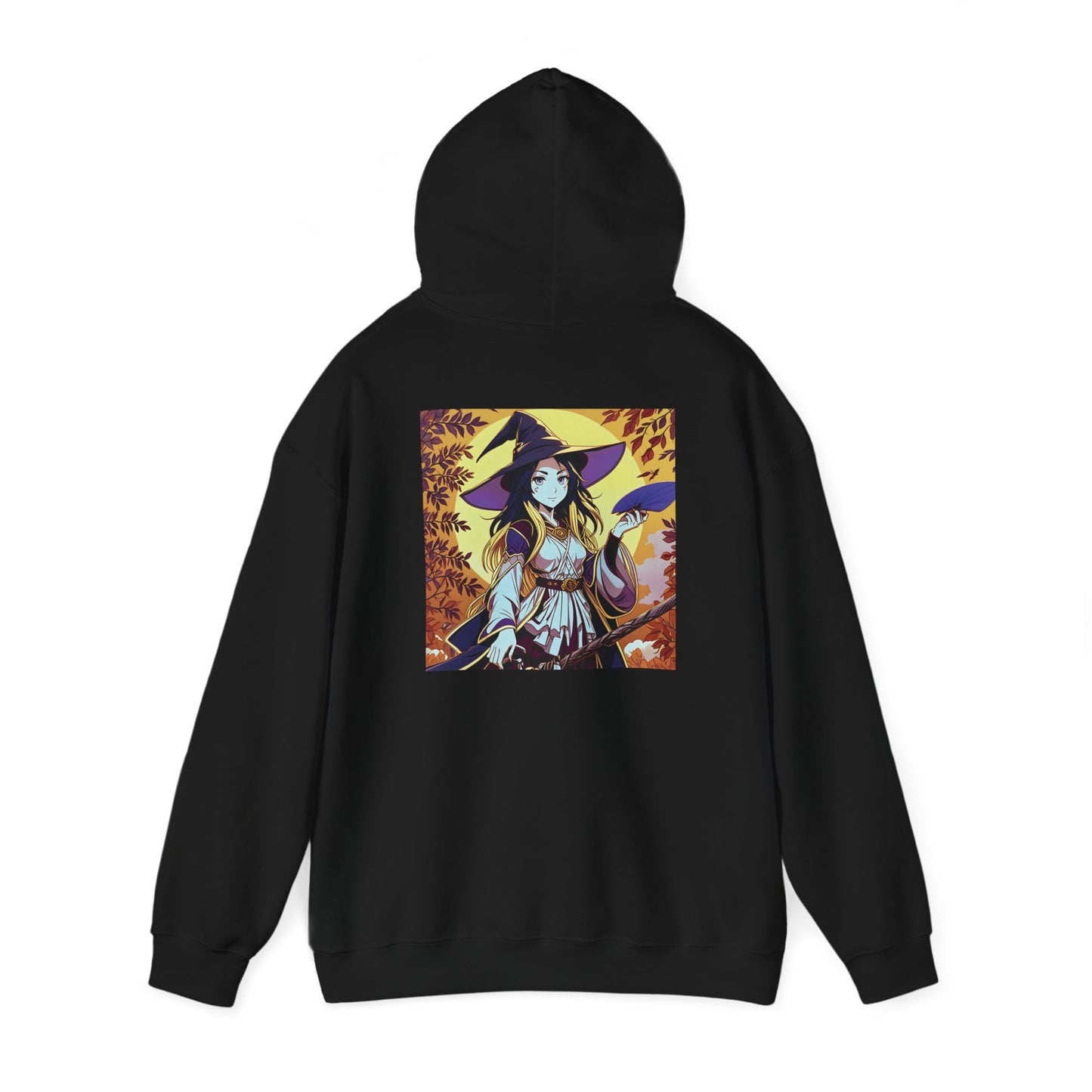 Anime Hoodie Witch Halloween Unisex Heavy Blend™ Hooded Sweatshirt Gildan 18500