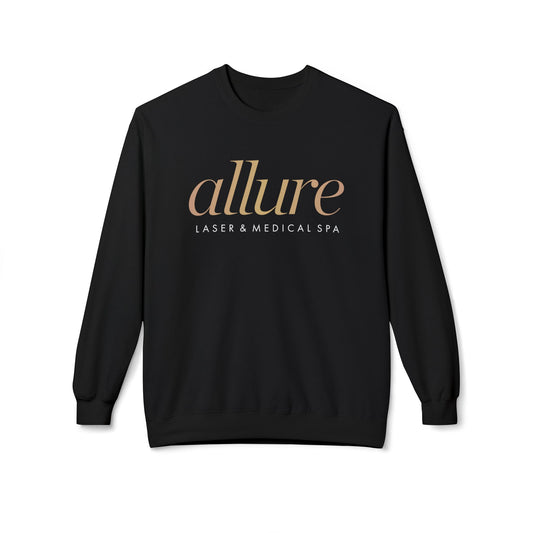 SPA Custom Office Logo - Unisex Midweight Softstyle Fleece Crewneck Gildan SF000 Sweatshirt for Allure Laser & Medical Spa