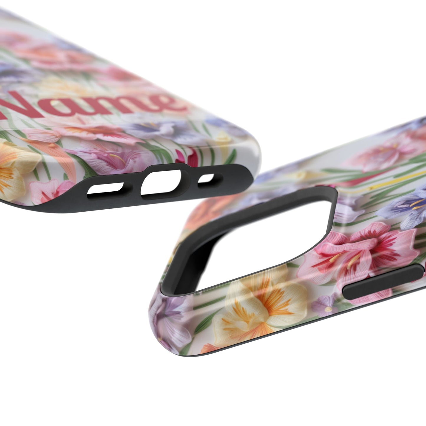 August Birth Flower Phone Case • 3D Gladiolus iPhone Cover • Pastel Floral MagSafe Gift