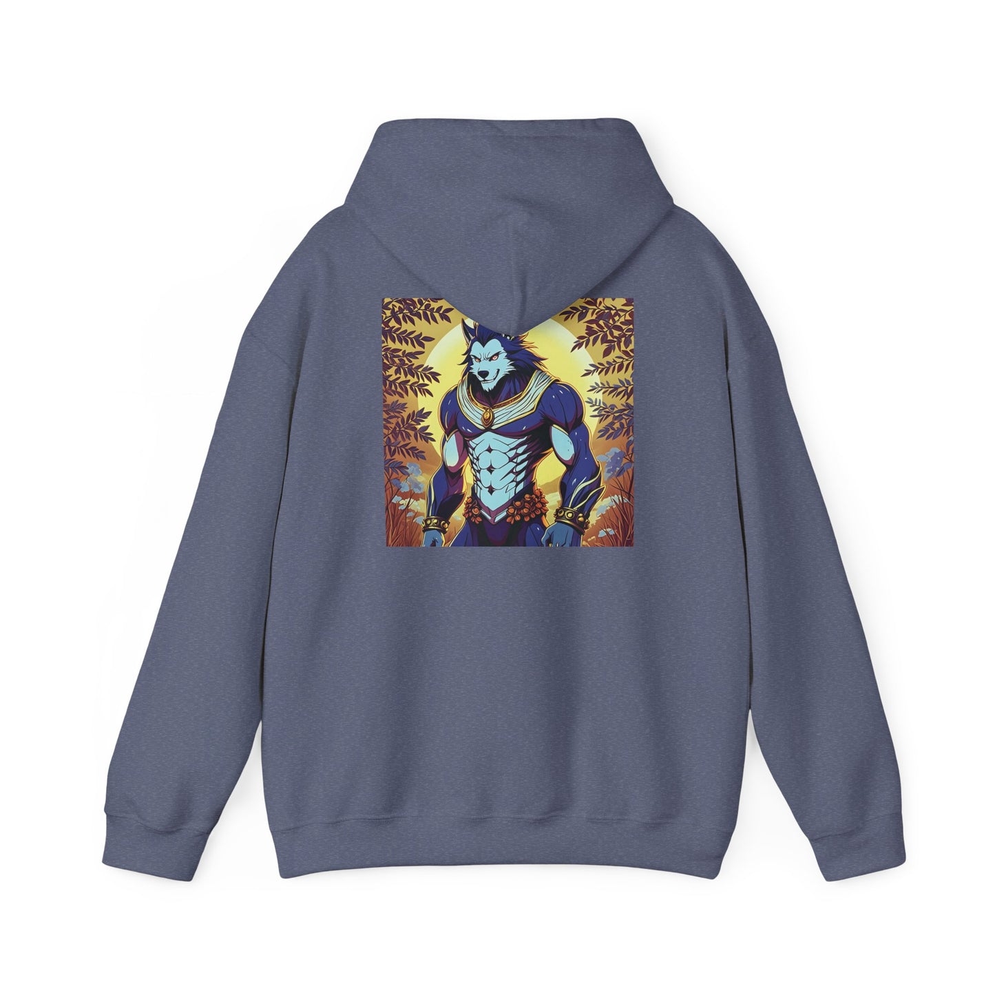 Anime Hoodie Werewolf Halloween Unisex Heavy Blend™ Hooded Sweatshirt Gildan 18500