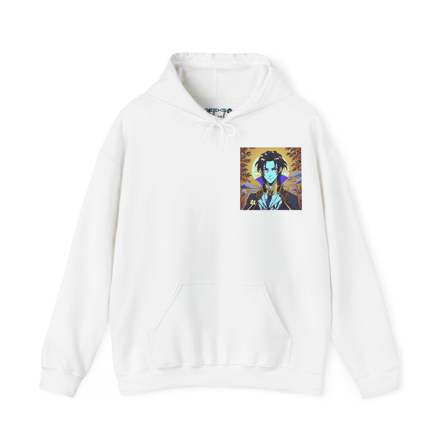 Anime Hoodie Vampire Halloween Unisex Heavy Blend™ Hooded Sweatshirt Gildan 18500