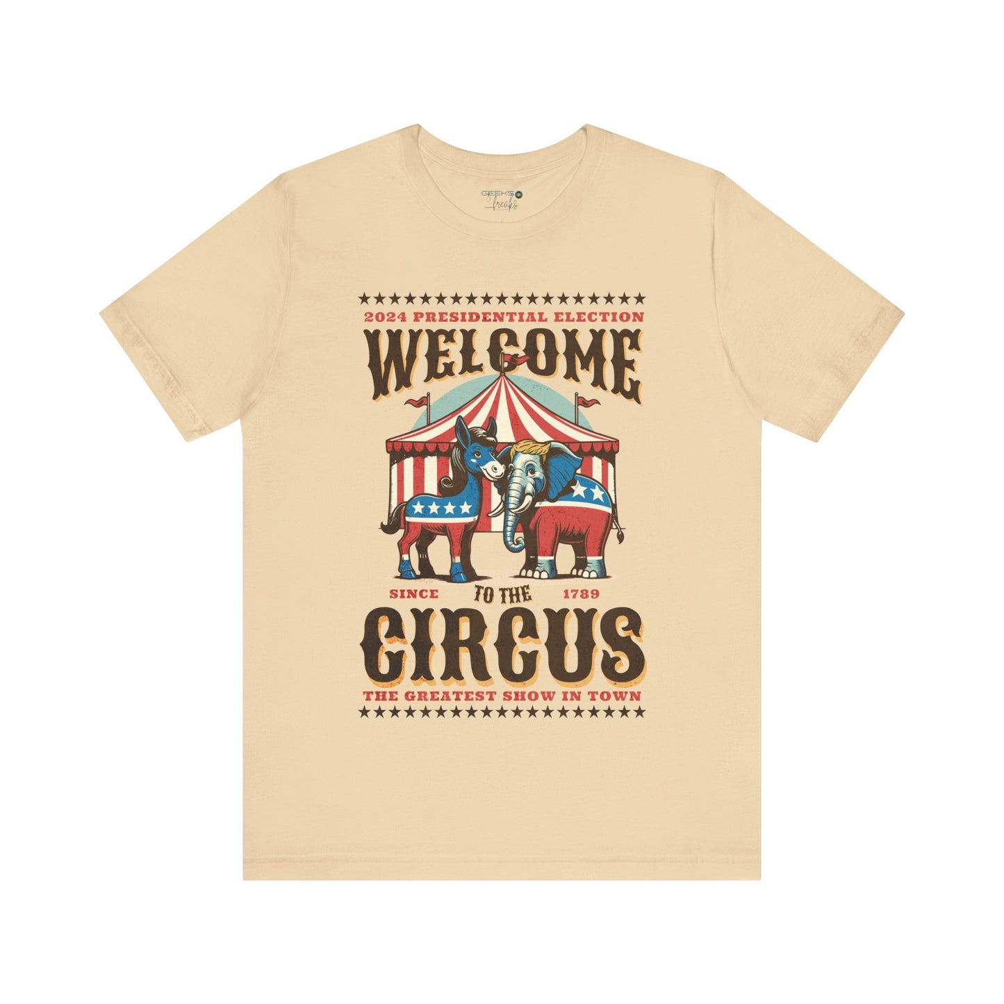 Political Election Circus 2024 - Bella Canvas 3001 Crewneck t-shirt