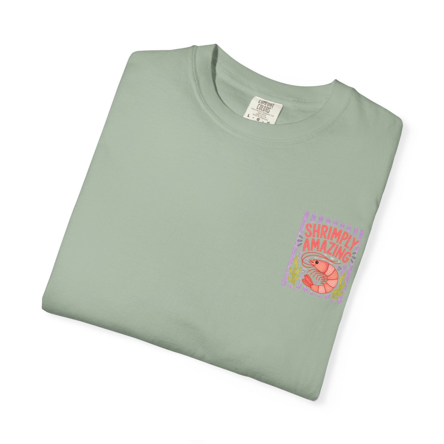 Shrimply Amazing Shrimp Shirt | Comfort Colors 1717 | Funny Seafood Tee | Cajun Deb Collection