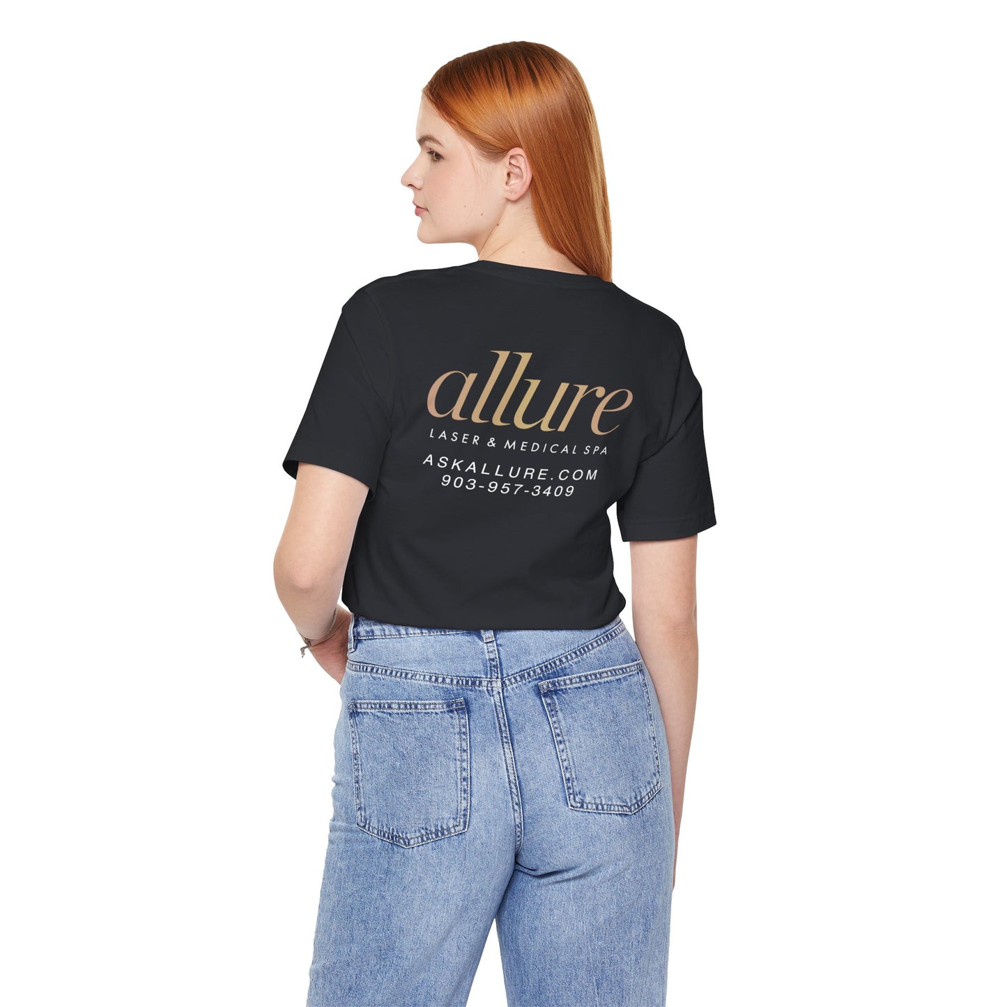 Custom Allure Laser & Medical Spa Bootox Crew Unisex Jersey Short Sleeve Tee Bella Canvas 3001 T-Shirt