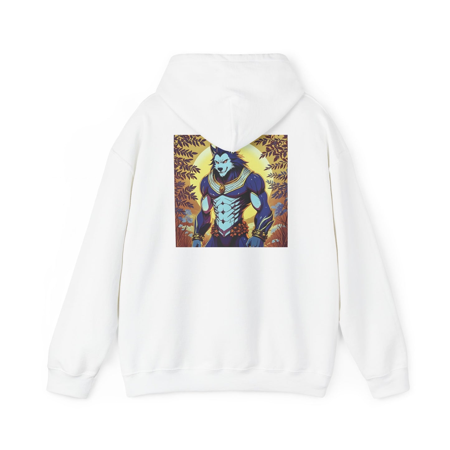 Anime Hoodie Werewolf Halloween Unisex Heavy Blend™ Hooded Sweatshirt Gildan 18500