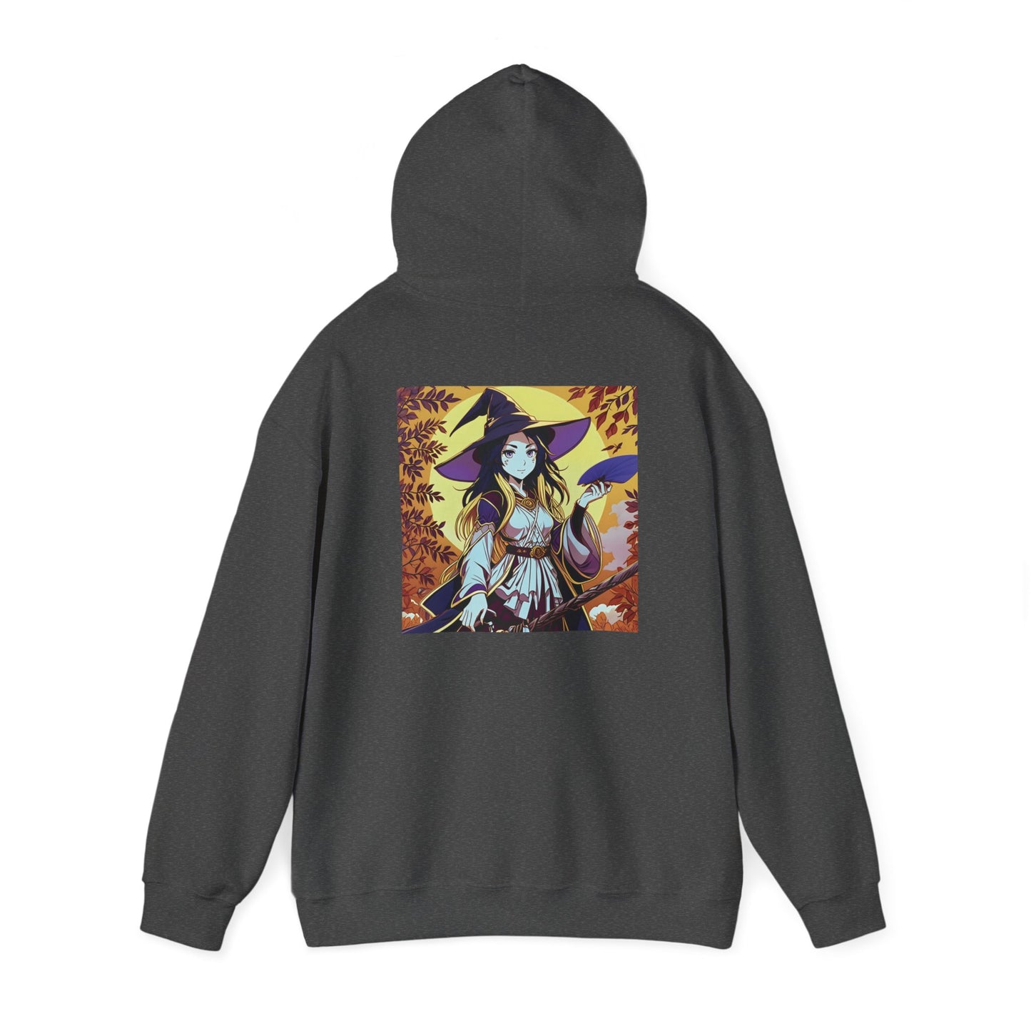 Anime Hoodie Witch Halloween Unisex Heavy Blend™ Hooded Sweatshirt Gildan 18500