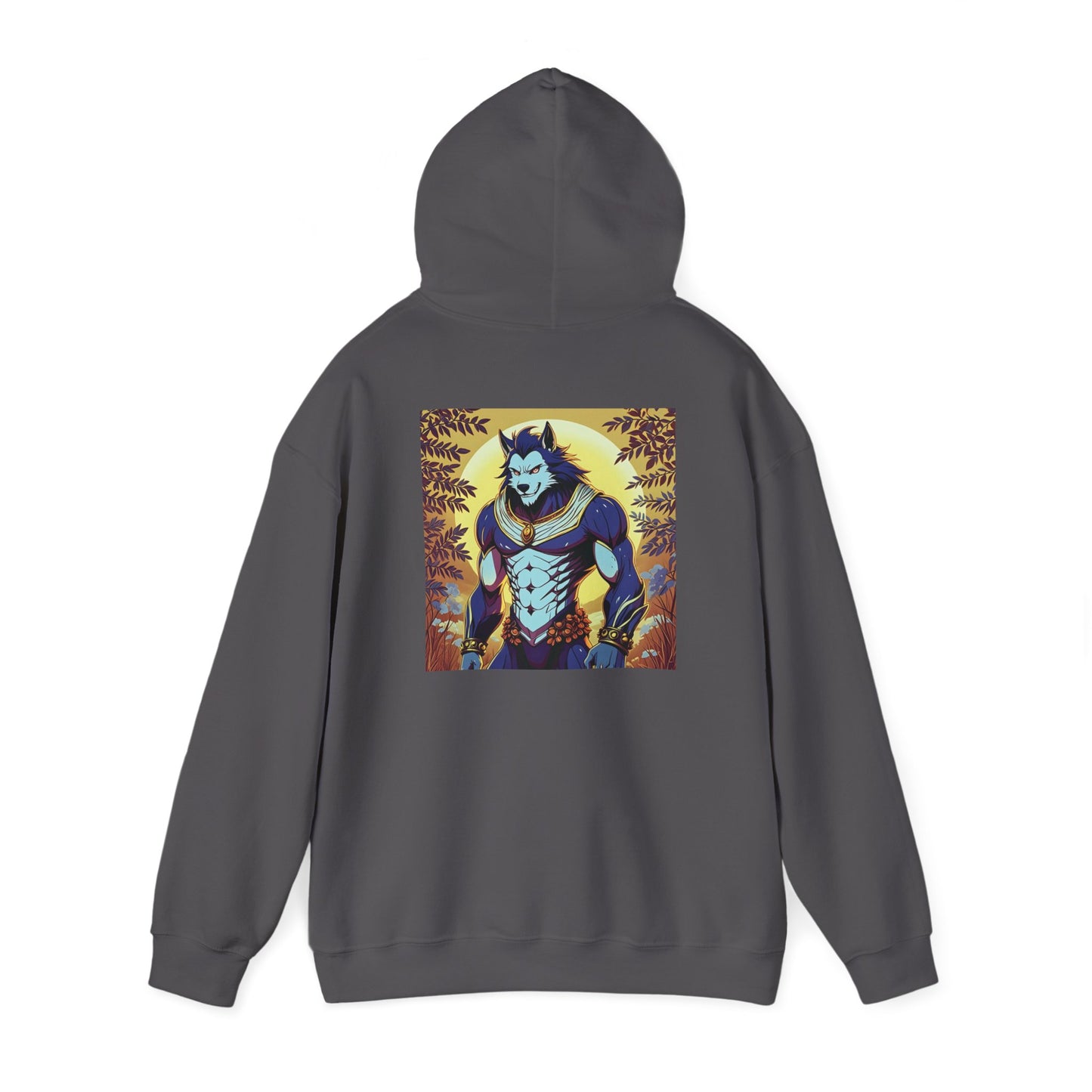 Anime Hoodie Werewolf Halloween Unisex Heavy Blend™ Hooded Sweatshirt Gildan 18500