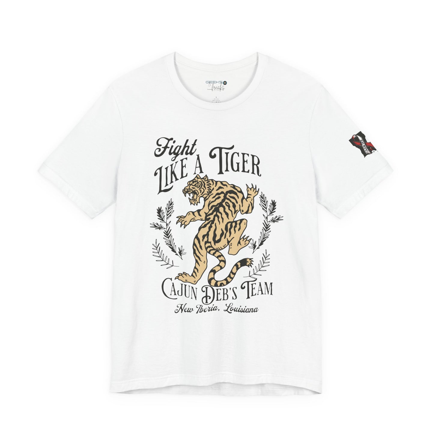 CAJUN DEB Fight Like a Tiger Tough Cancer MDS Awareness Tee, Unisex Support Tee, Gift for Cancer Fighters, Motivational T-Shirt Bella+Canva 3001