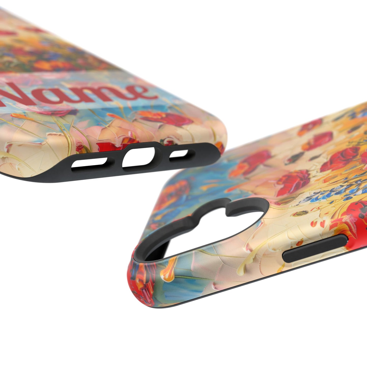 August Birth Flower Phone Case • Red Poppies Poppy iPhone Cover • Colorful Floral MagSafe Gift