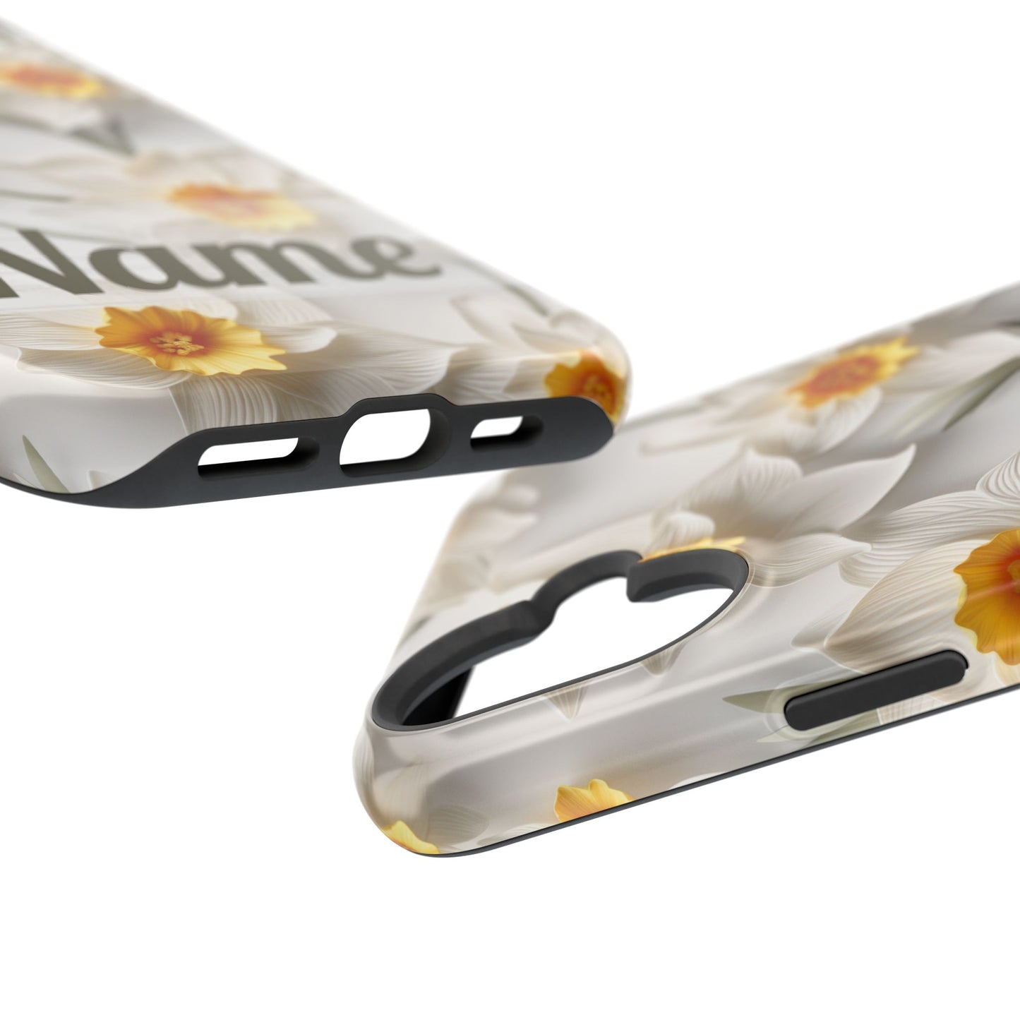March Birth Flower Phone Case • 3D Daffodil iPhone Cover • Spring Floral MagSafe Gift