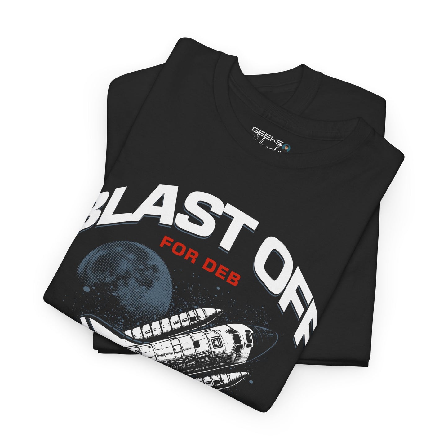 CAJUN DEB Blast Off Rocket GILDAN 5000 Unisex Heavy Cotton Tee, Trendy Graphic Tee