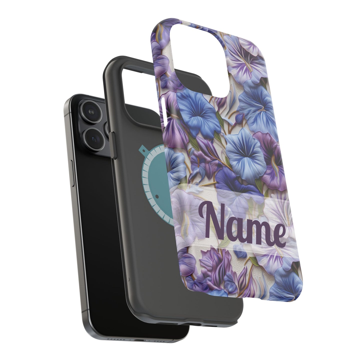 September Birth Flower Phone Case • Morning Glory iPhone Cover • Purple MagSafe Gift