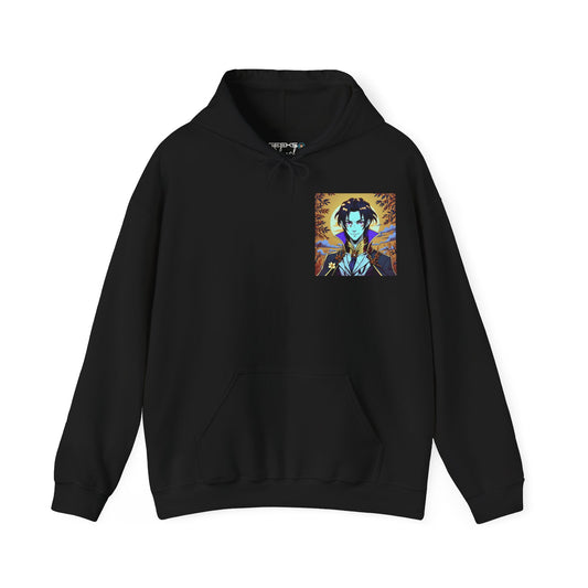Sudadera con capucha de anime de vampiro para Halloween, unisex, mezcla pesada, Gildan 18500