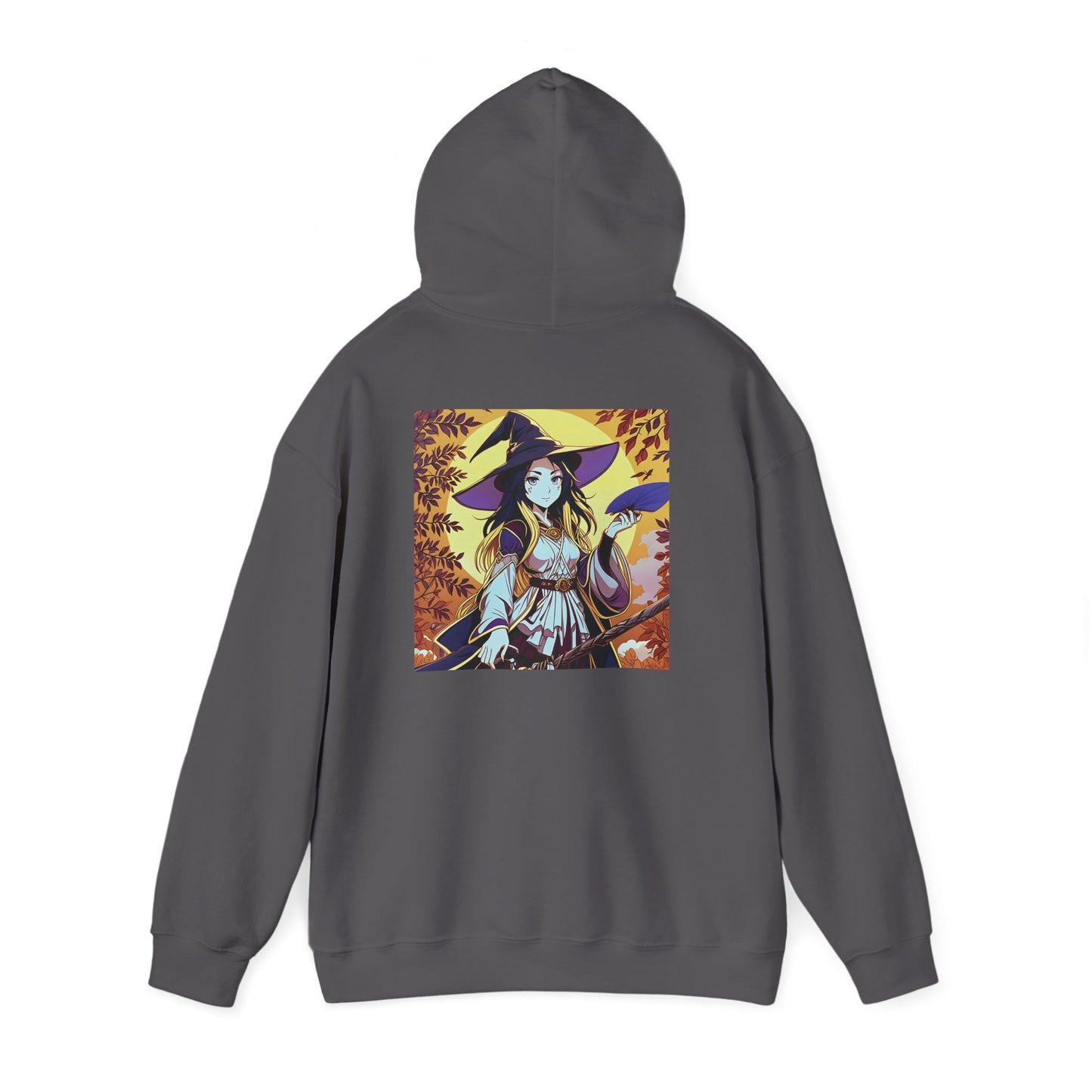 Anime Hoodie Witch Halloween Unisex Heavy Blend™ Hooded Sweatshirt Gildan 18500