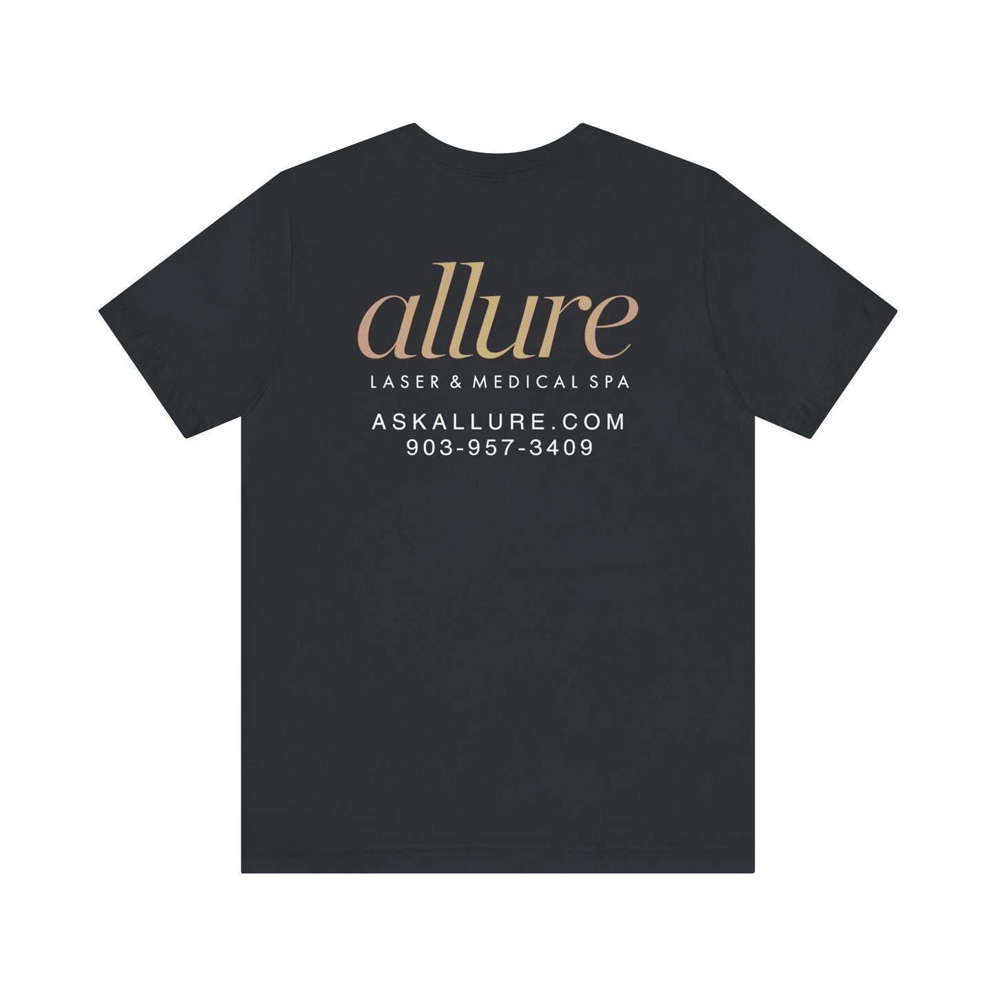 Custom Allure Laser & Medical Spa Bootox Crew Unisex Jersey Short Sleeve Tee Bella Canvas 3001 T-Shirt