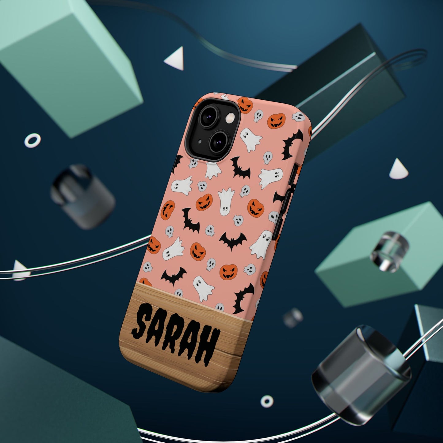 Custom, Personalized Halloween Magnetic Tough Cases for iPhone -ghost bat pumpkin