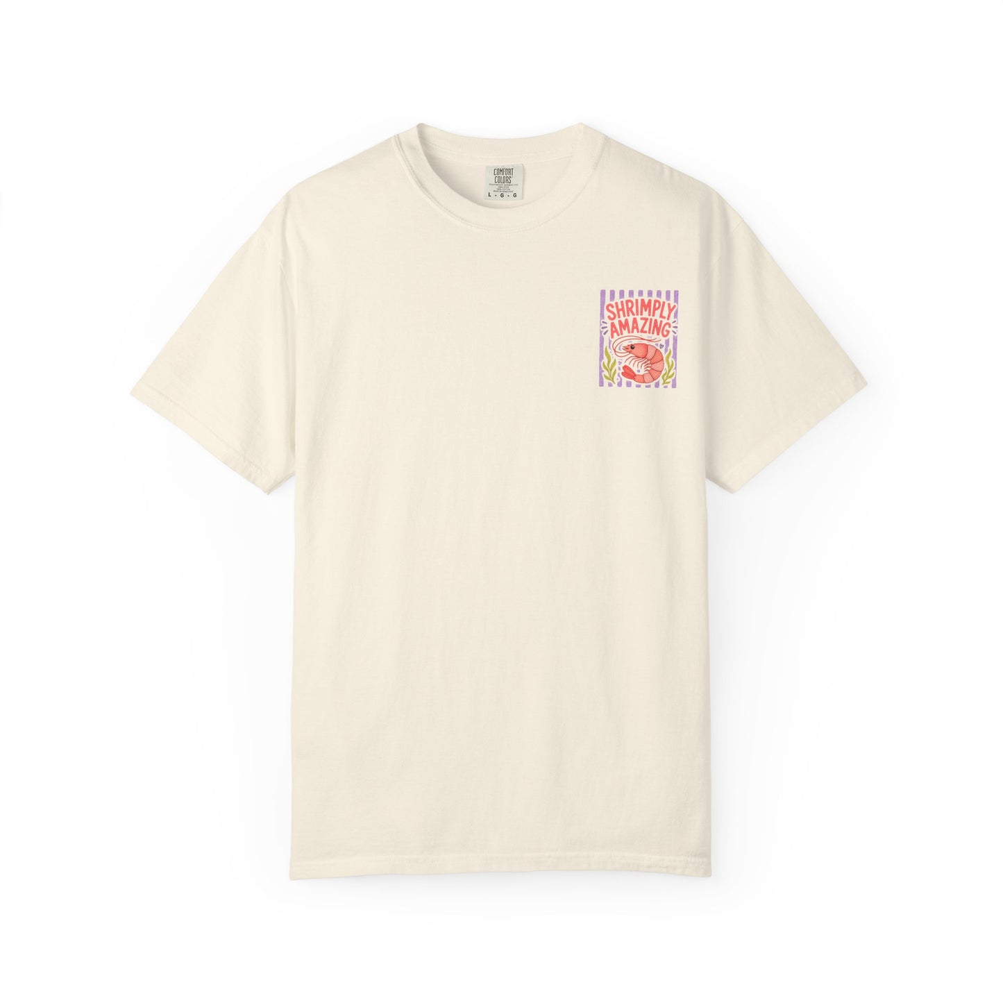 Shrimply Amazing Shrimp Shirt | Comfort Colors 1717 | Funny Seafood Tee | Cajun Deb Collection
