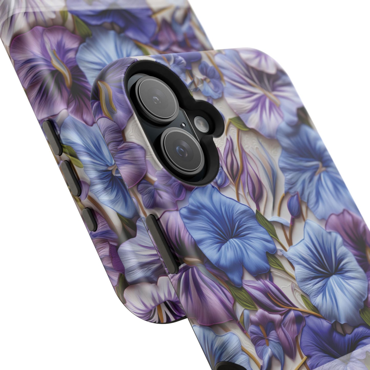 September Birth Flower Phone Case • Morning Glory iPhone Cover • Purple MagSafe Gift