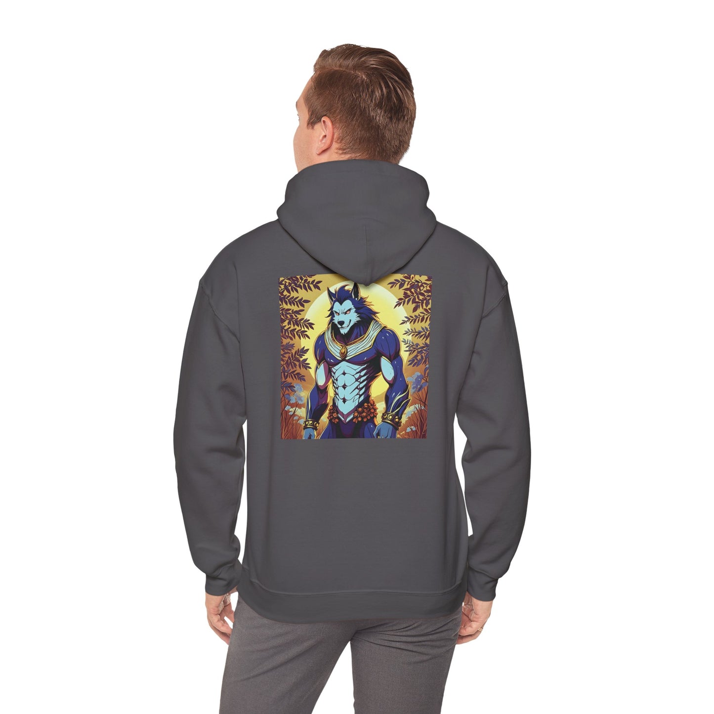 Anime Hoodie Werewolf Halloween Unisex Heavy Blend™ Hooded Sweatshirt Gildan 18500