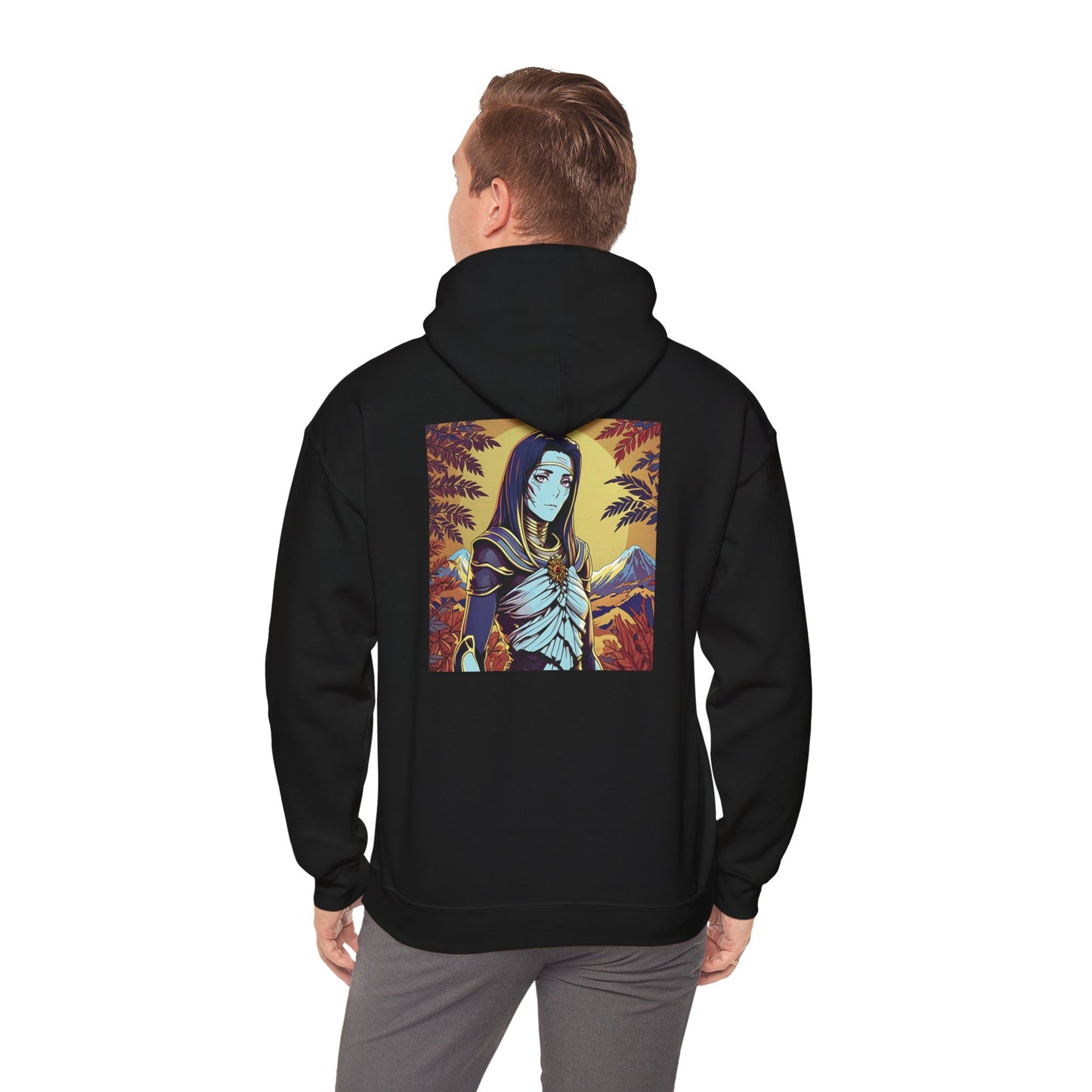 Anime Hoodie Mummy Halloween Unisex Heavy Blend™ Hooded Sweatshirt Gildan 18500