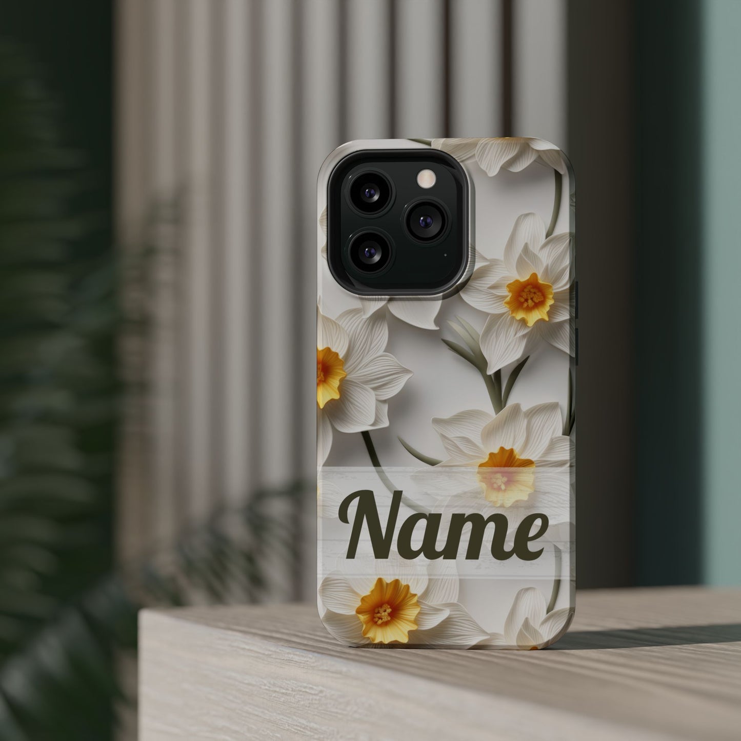 March Birth Flower Phone Case • 3D Daffodil iPhone Cover • Spring Floral MagSafe Gift