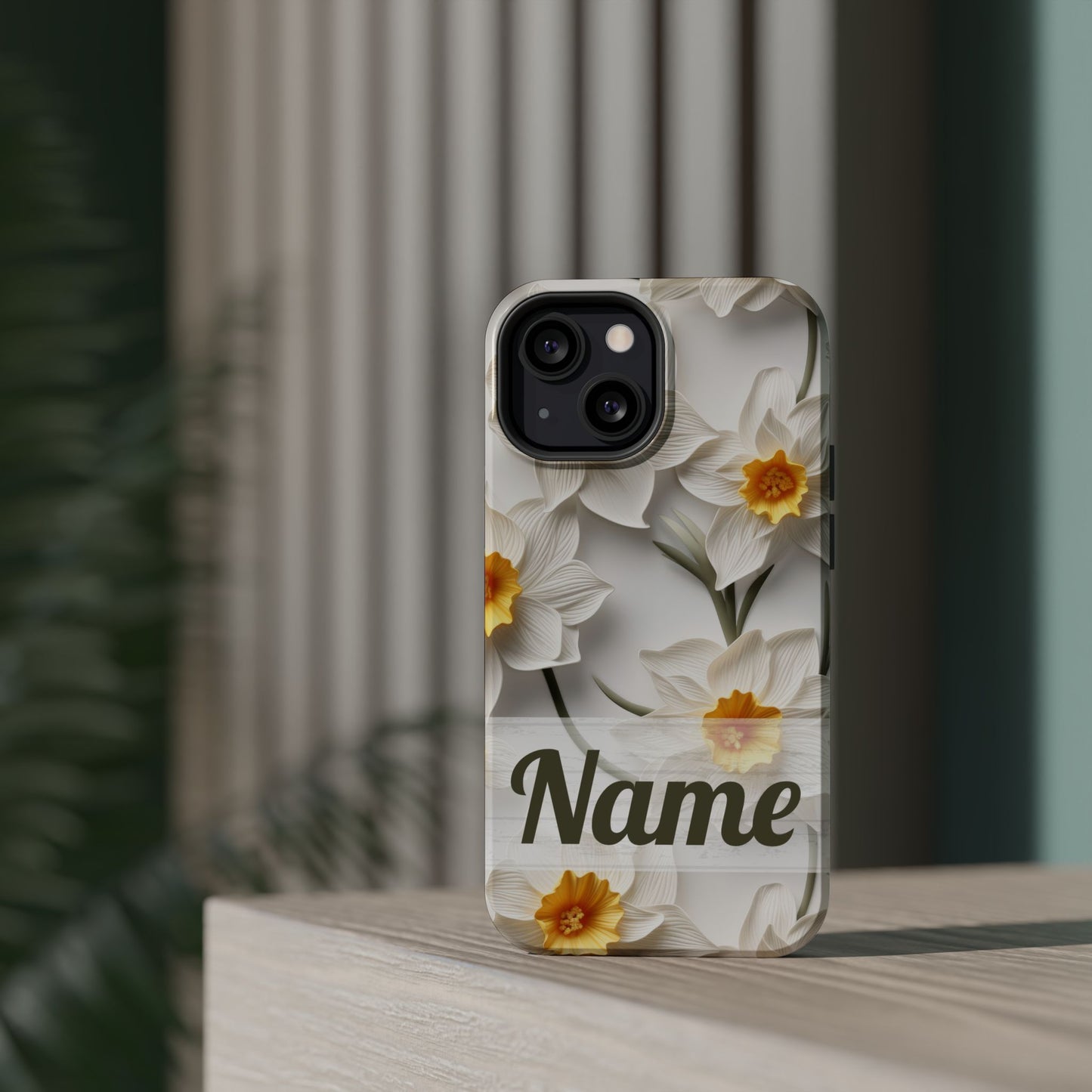 March Birth Flower Phone Case • 3D Daffodil iPhone Cover • Spring Floral MagSafe Gift