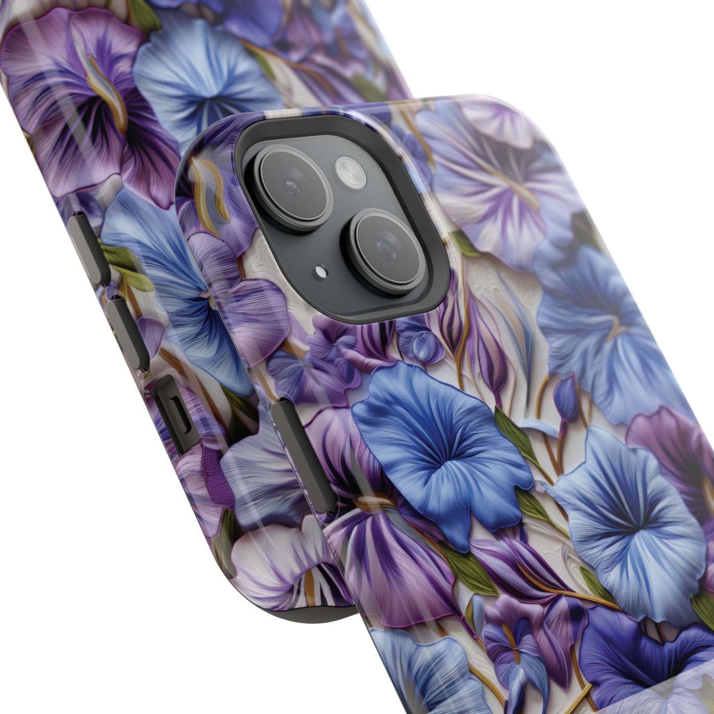 September Birth Flower Phone Case • Morning Glory iPhone Cover • Purple MagSafe Gift