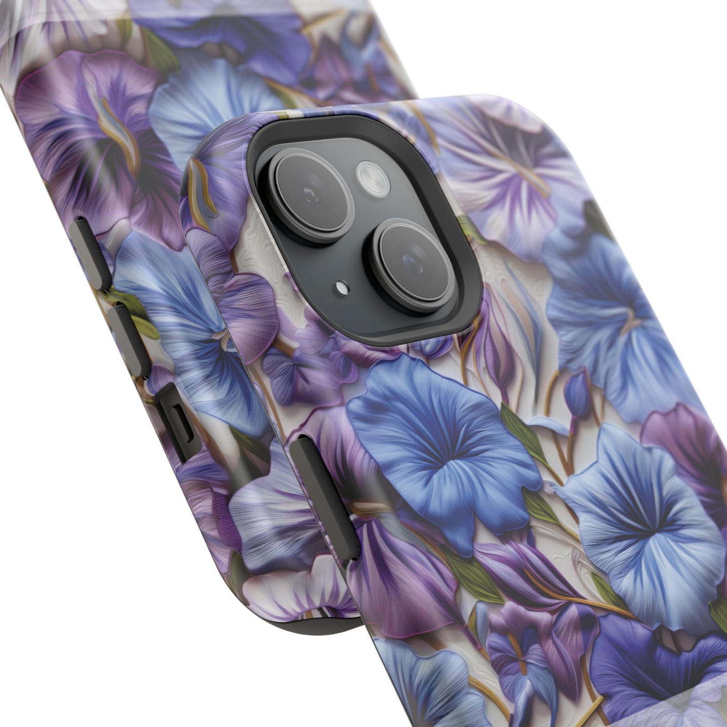 September Birth Flower Phone Case • Morning Glory iPhone Cover • Purple MagSafe Gift
