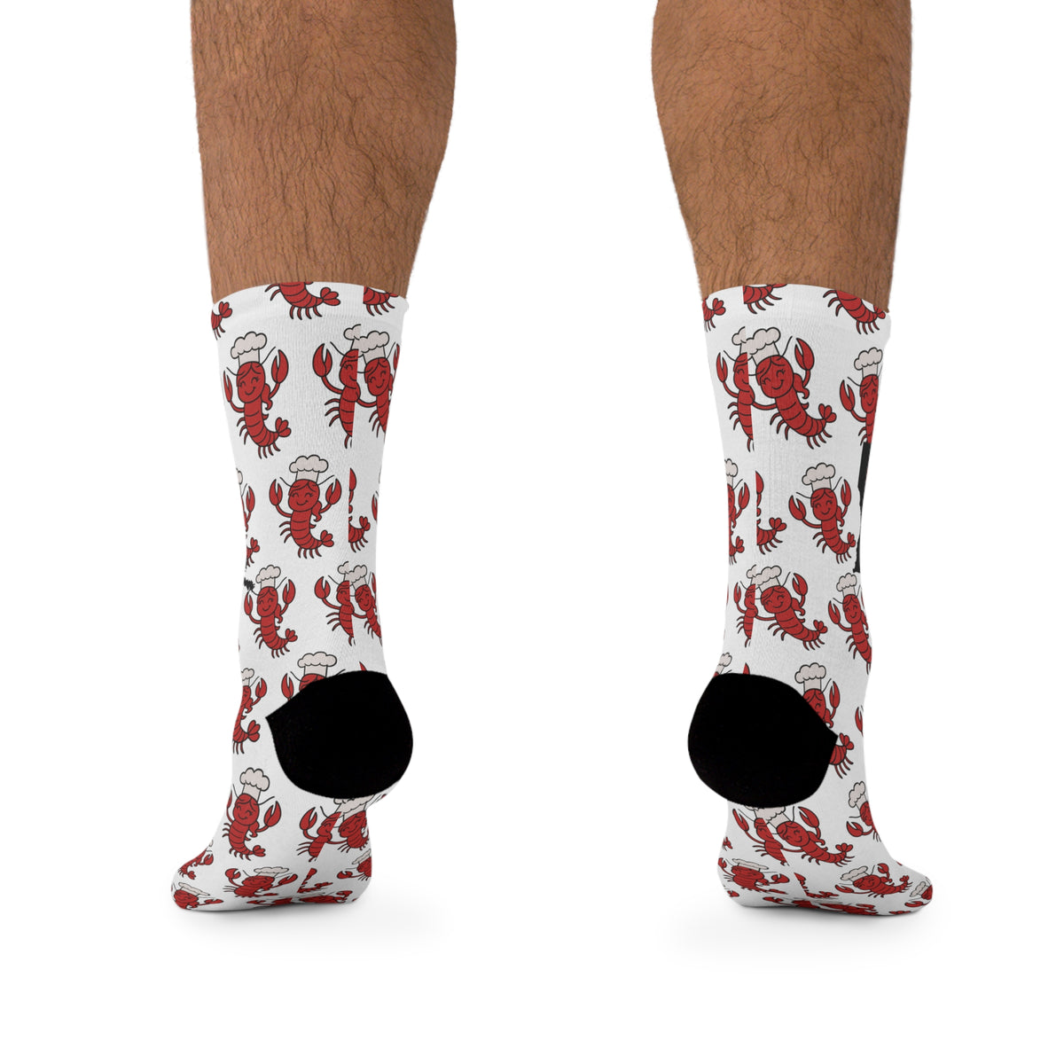 Crawfish Socks — Louisiana Crew Socks with Cajun Deb Logo, Eco-Friendly Recycled Poly