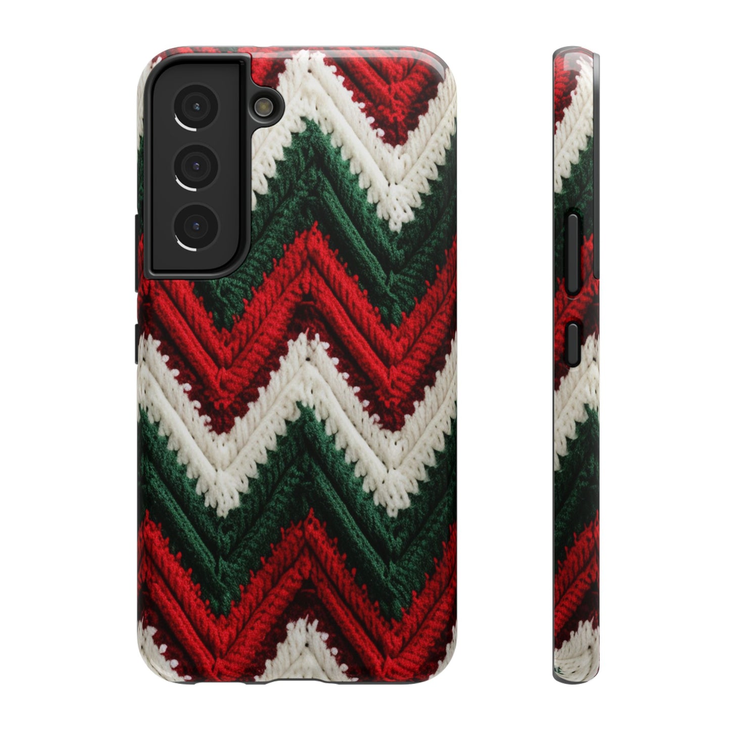 Vintage Christmas Crocheted Afghan Phone Case - Christmas Phone Case Impact-Resistant Case