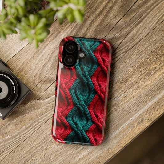 Funda navideña vintage afgana para teléfono - Funda navideña personalizada y resistente a impactos