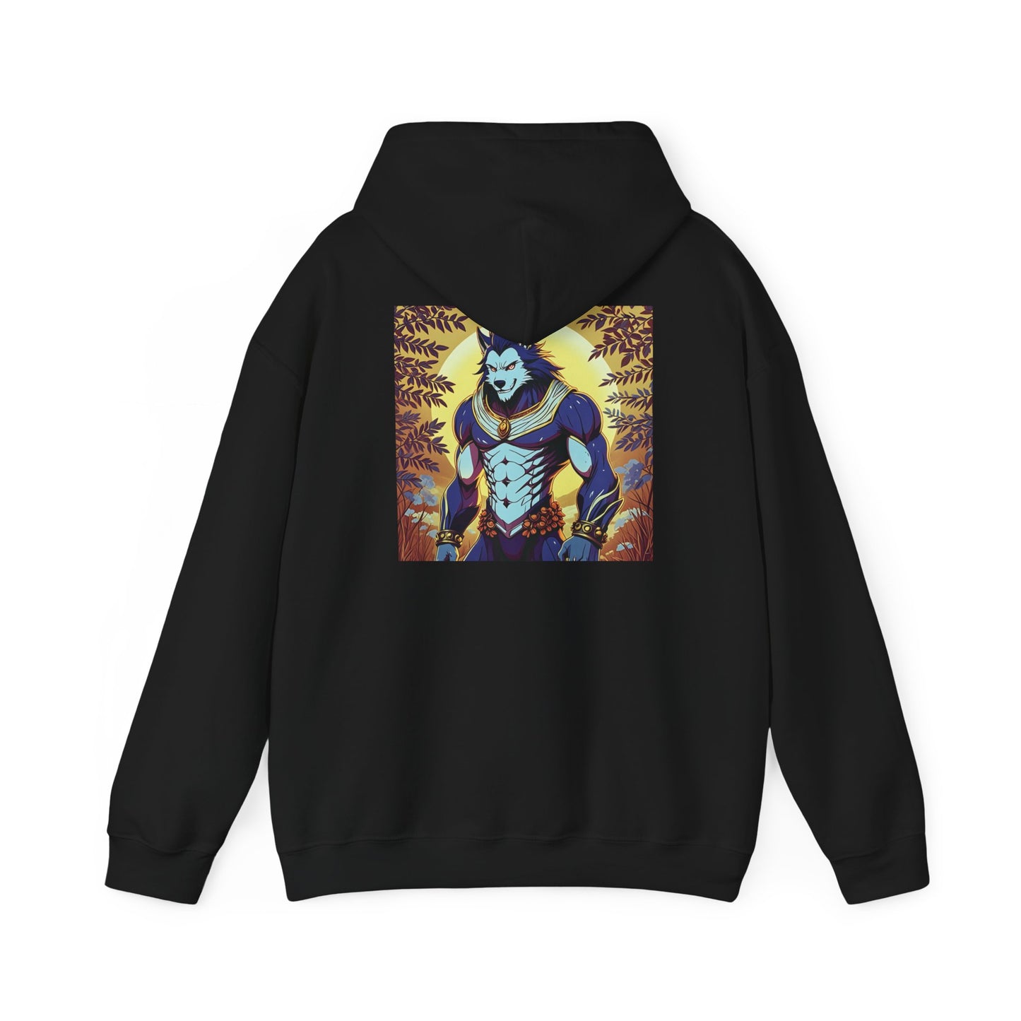 Anime Hoodie Werewolf Halloween Unisex Heavy Blend™ Hooded Sweatshirt Gildan 18500