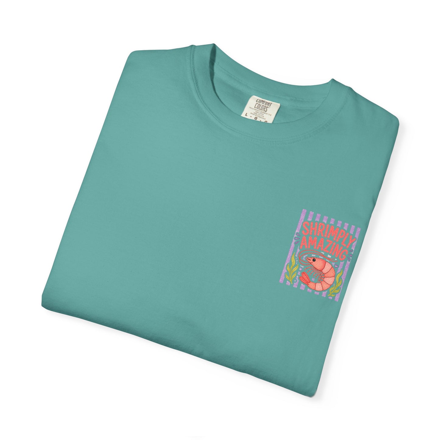 Shrimply Amazing Shrimp Shirt | Comfort Colors 1717 | Funny Seafood Tee | Cajun Deb Collection