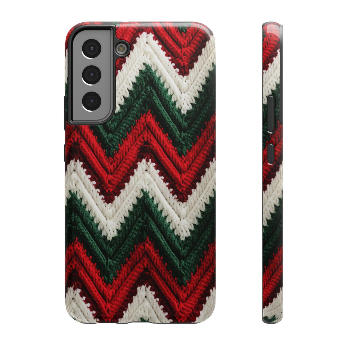 Vintage Christmas Crocheted Afghan Phone Case - Christmas Phone Case Impact-Resistant Case