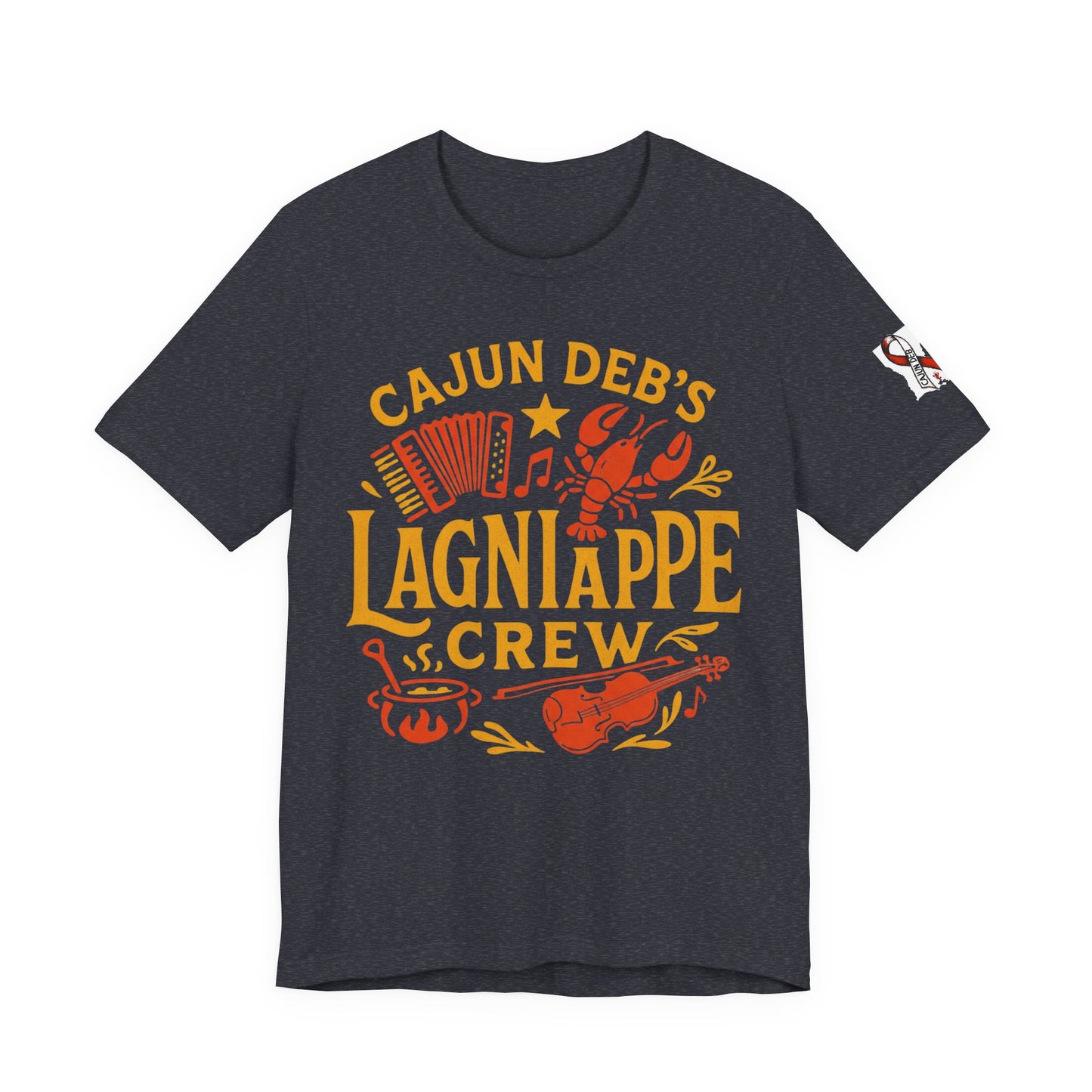 CAJUN DEB Lagniappe Crew shirt Unisex Jersey Short Sleeve Tee Bella Canvas 3001 T-Shirt MDS Awareness