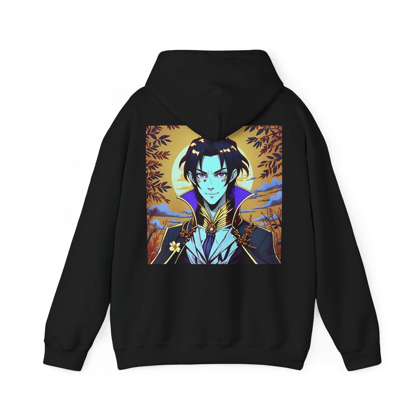 Anime Hoodie Vampire Halloween Unisex Heavy Blend™ Hooded Sweatshirt Gildan 18500