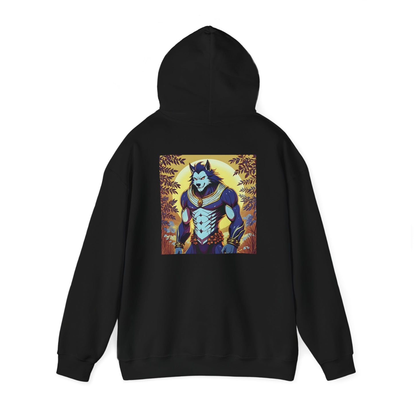 Anime Hoodie Werewolf Halloween Unisex Heavy Blend™ Hooded Sweatshirt Gildan 18500