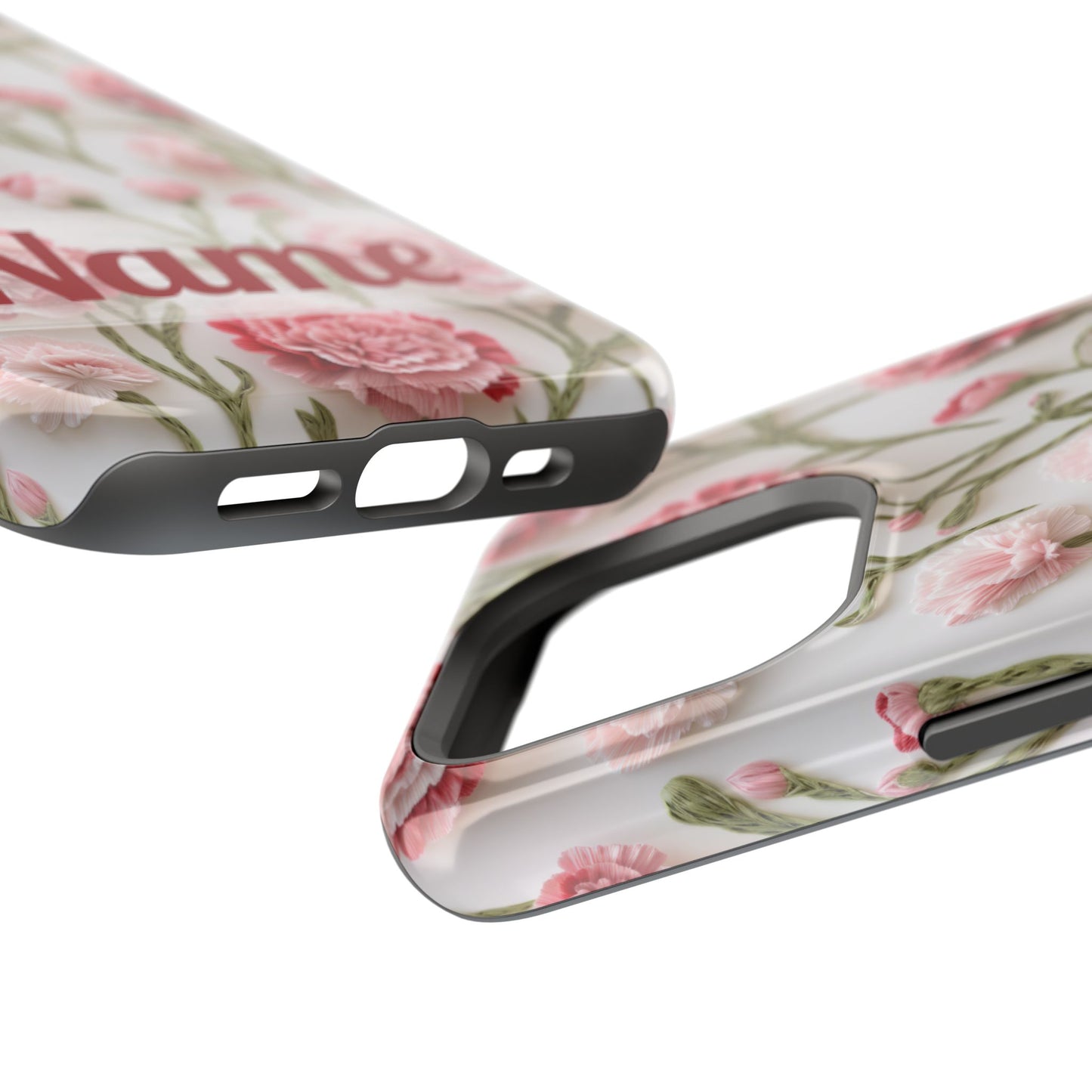 January Birth Flower Phone Case • Pink Carnation iPhone Cover • MagSafe Gift for Her