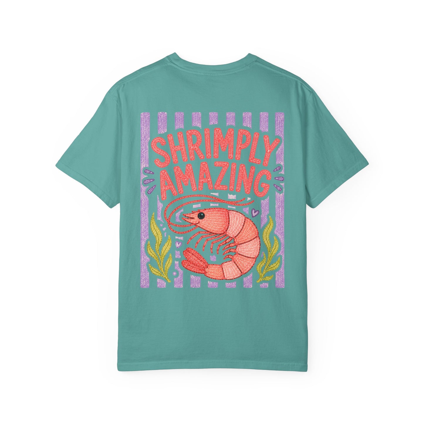 Shrimply Amazing Shrimp Shirt | Comfort Colors 1717 | Funny Seafood Tee | Cajun Deb Collection