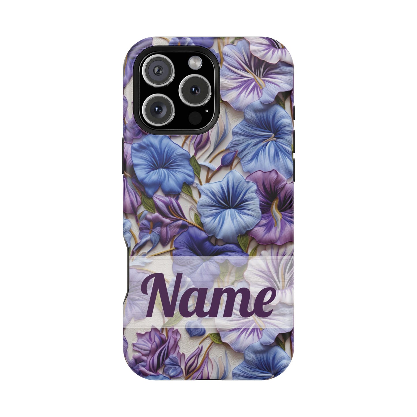 September Birth Flower Phone Case • Morning Glory iPhone Cover • Purple MagSafe Gift
