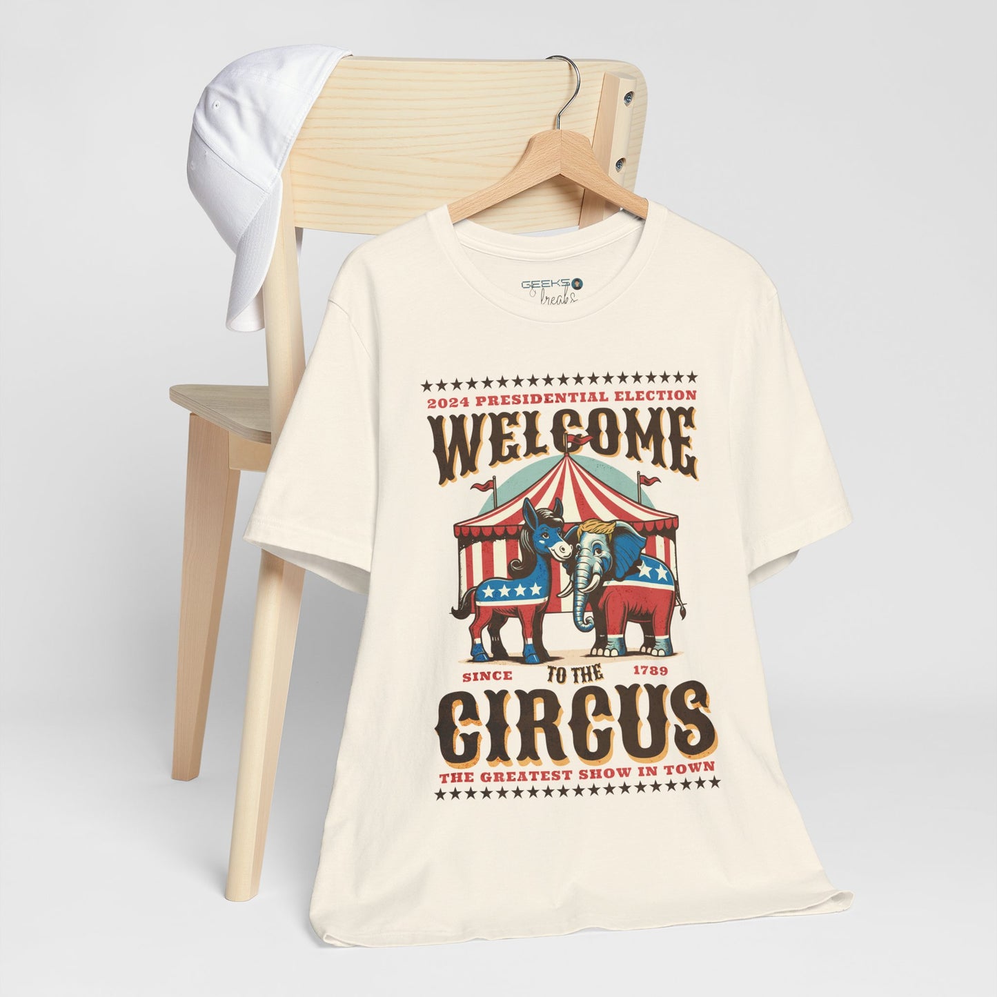 Political Election Circus 2024 - Bella Canvas 3001 Crewneck t-shirt