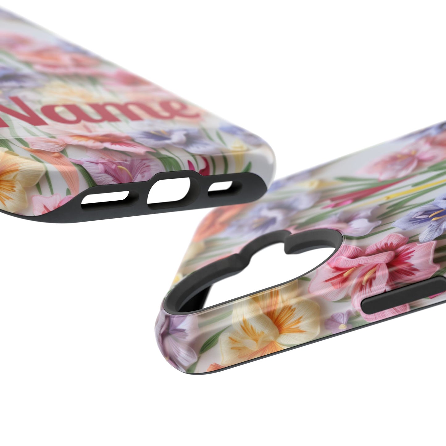 August Birth Flower Phone Case • 3D Gladiolus iPhone Cover • Pastel Floral MagSafe Gift