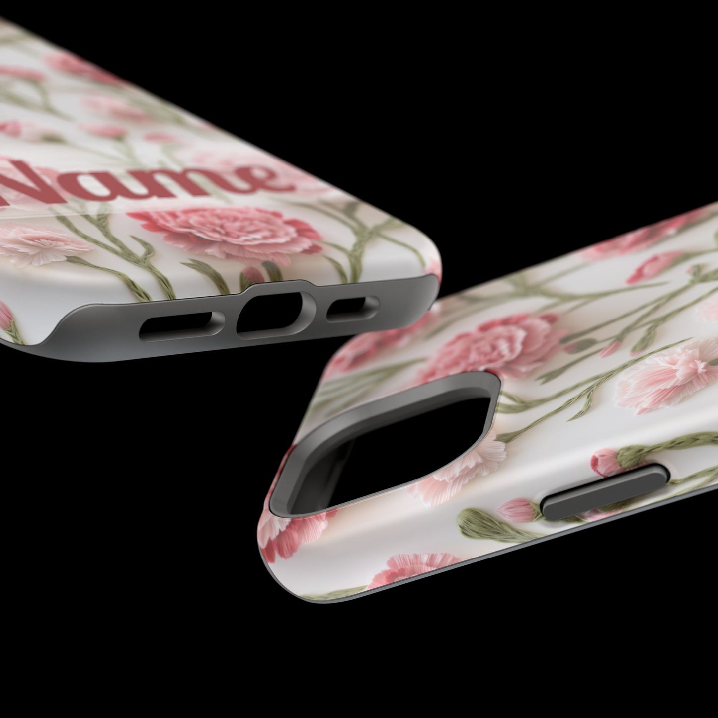 January Birth Flower Phone Case • Pink Carnation iPhone Cover • MagSafe Gift for Her